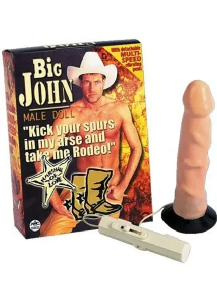Big John Titreşimli Realistik Penisli Şişme Erkek Manken