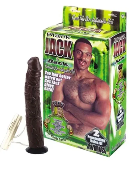 Black Jack Titreşimli Realistik Penisli Şişme Erkek Manken