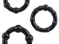 Stay Hard 3'lü Penis Halkası Siyah