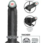 Pipedream X-tensions Silikon İçi Boş Protez Penis Siyah 25 cm