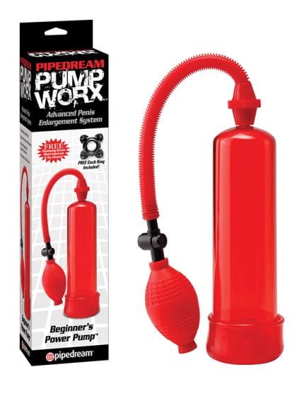 Pipedream Pump Worx Penis Pompası Kirmizi