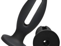 King By Doc Johnson Lube Luge Plug 4" Black