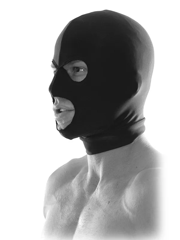 Spandex Hood 3 Delikli Erkek Maske