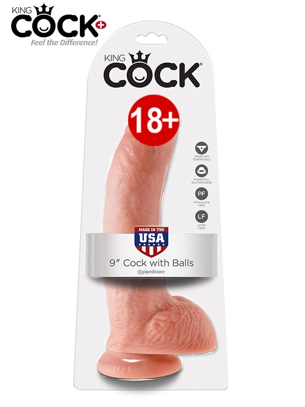 Pipedream King Cock 9" Cock With Balls Ten Realistik Penis 23 cm-11220