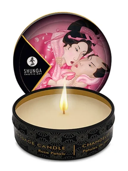 Shunga Massage Candle Rose Petals 30 ml