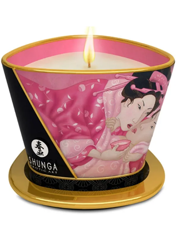 Shunga Massage Candle Roses 170 ml
