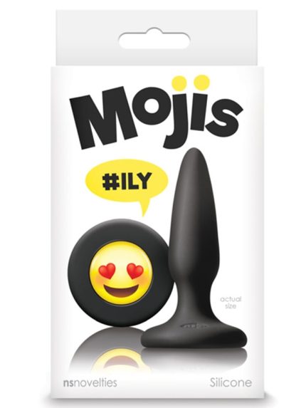 Moji's ILY Mini Silikon Plug Emoji Yüzü Siyah-12671