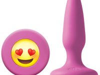 Moji's ILY Mini Silikon Plug Emoji Yüzü Pembe
