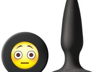 Moji's OMG Mini Silikon Plug Emoji Yüzü Siyah
