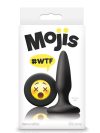Moji's WTF Mini Silikon Plug Emoji Yüzü Siyah-12683
