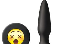 Moji's WTF Mini Silikon Plug Emoji Yüzü Siyah