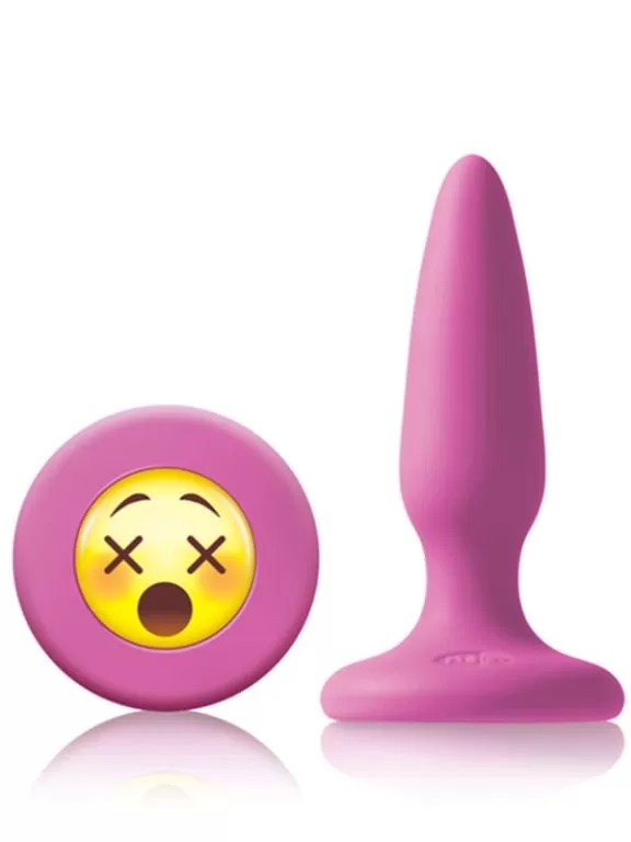 Moji's WTF Mini Silikon Plug Emoji Yüzü Pembe