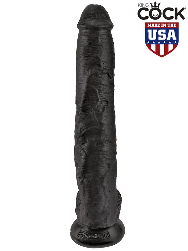 King Cock Realistik Uzun Dildo 36 cm Siyah-13153