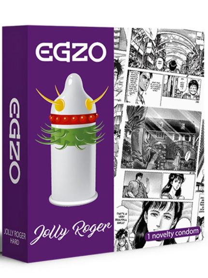 Egzo Jolly Rogger Stimulating Condom-13373
