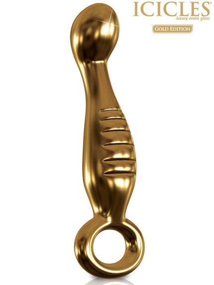Pipedream Icicles Gold Anal Dildo G04