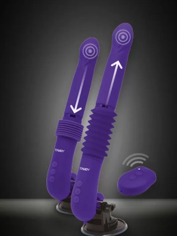 İleri Geri Hareketli Şarjlı Uzaktan Kumandalı Vantuzlu Vibratör