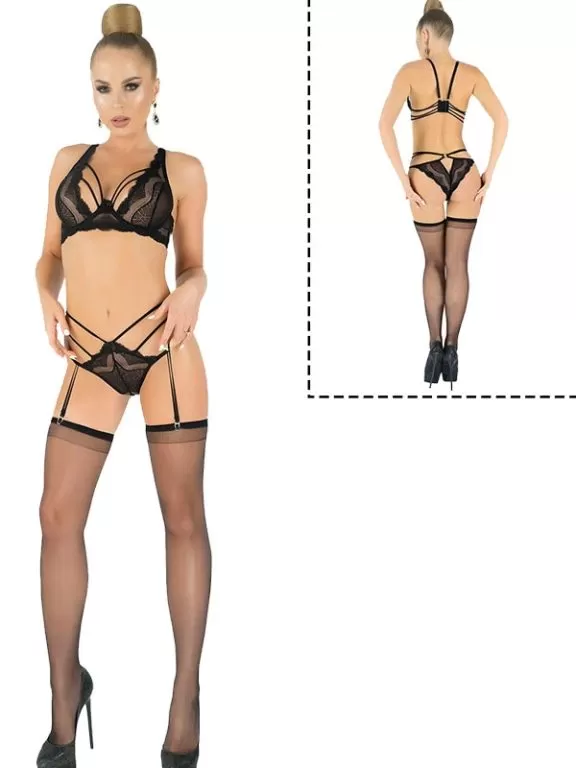 Elawin 10080 Dantelli Seksi Jartiyer Takım