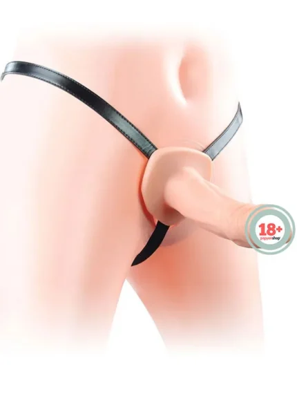 Unisex İçi Boş Belden Bağlamalı Realistik Penis 16.5 cm