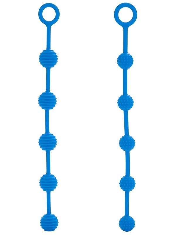 CalExotics Posh O Beads Silikon Anal Vajinal 2'li Top Mavi-14474
