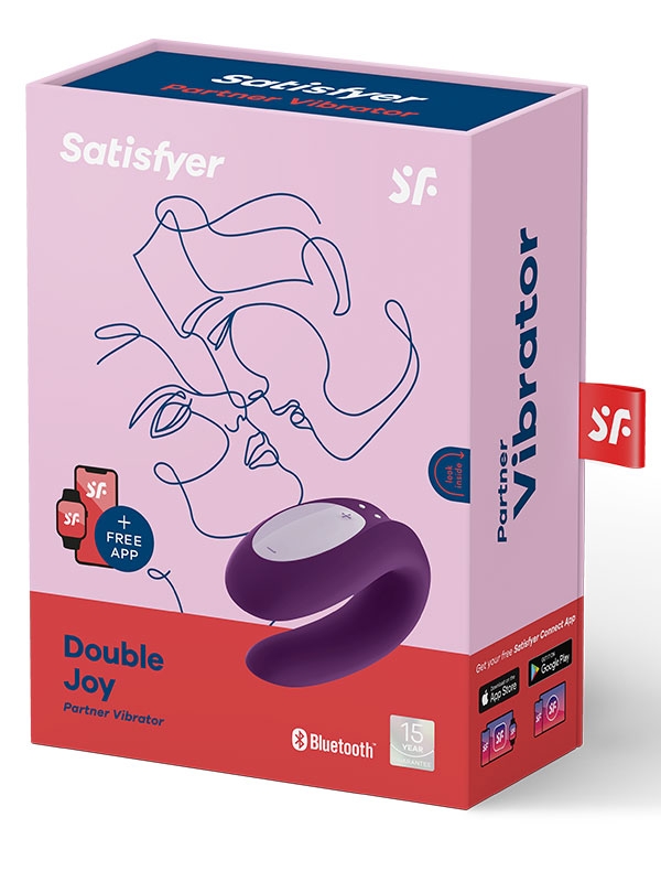 Satisfyer Double Joy Çiftler İçin Akıllı Telefon Kontrollü Vibratör-14493