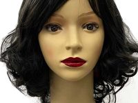 Dalgalı Siyah Kısa Peruk