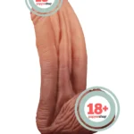 Çift Katmanlı Platinyum Silikon Dildo 25 cm