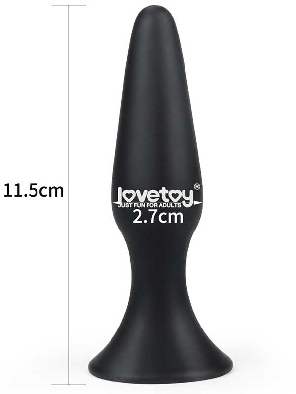 LoveToy LURE ME Silicone Anal Plug S 11.5 cm Siyah-14888
