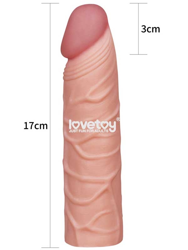 LoveToy Pleasure X Tender Realistik Penis Kılıfı 2.5 cm Uzatmalı-14882