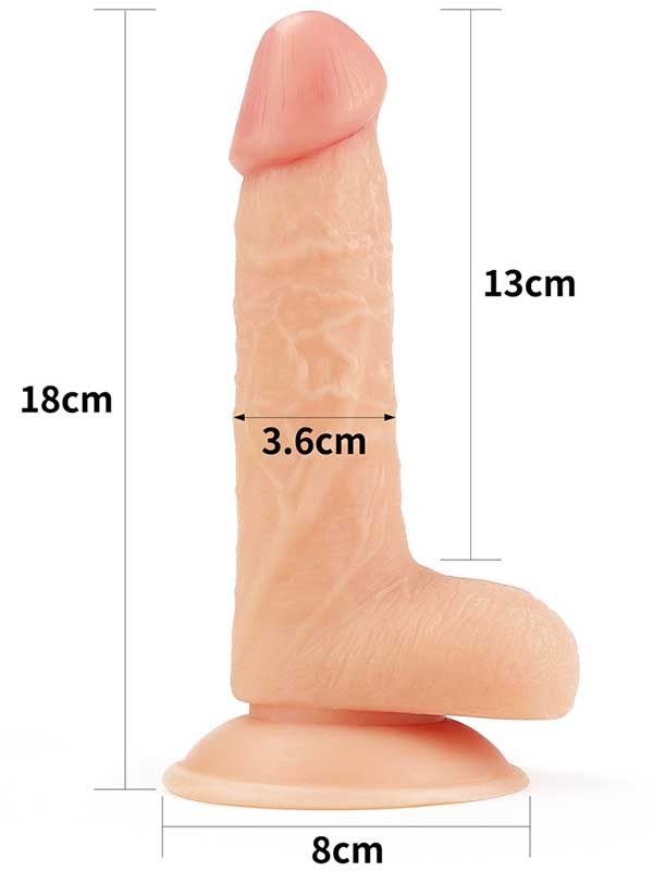 LoveToy The Ultra Soft Dude Realistik Penis 18 cm-14691