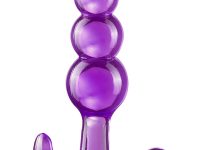 B Yours Triple Bead 3 Boğumlu T Anal Plug Mor 9.5 cm