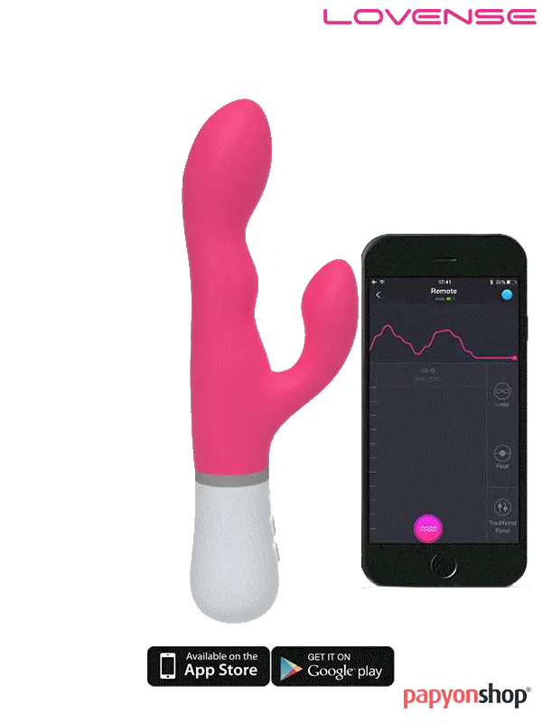Lovense Nora Çiftler için Bluetooth ve Telefon Kontrollü Rabbit Vibratör