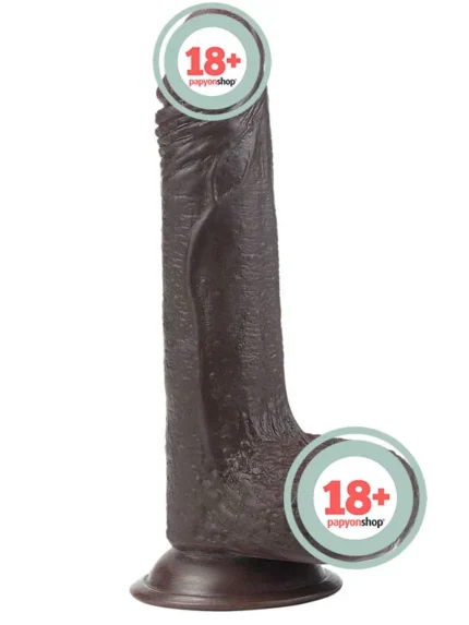 LoveToy Sliding Çift Katmanlı Realistik Dildo 17.5 cm Siyah