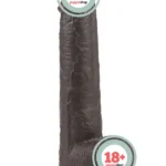 LoveToy Sliding Çift Katmanlı Realistik Dildo 23 cm Siyah