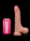 LoveToy Sliding Çift Katmanlı Realistik Dildo Tüm Testisli 22 cm-15080