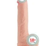 LoveToy Çift Katmanlı Platinyum Silikon Realistik Dildo 22 cm