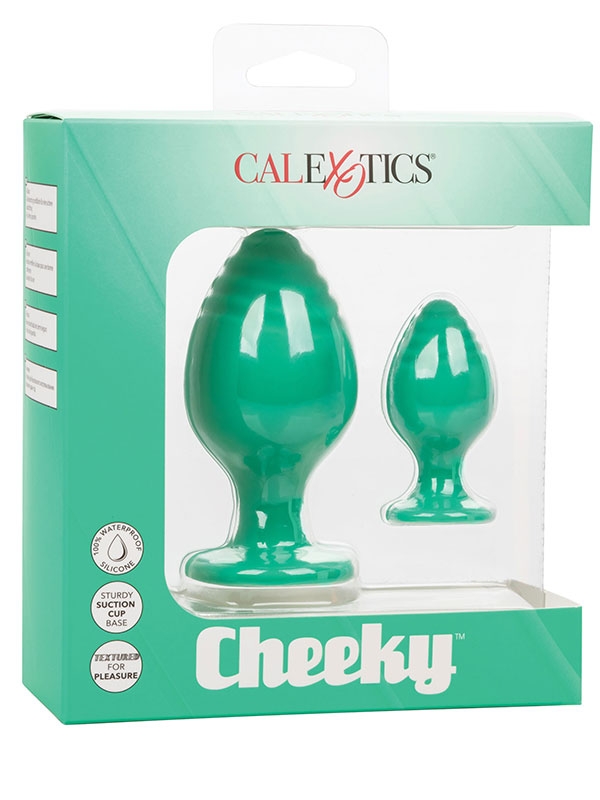 CalExotics Cheeky Buttplug 2'li Anal Plug Set Yeşil-15108
