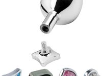 Poker Çelik Anal Plug Değiştirilebilir Başlıklı Set Küçük Boy