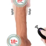 SHEQU Amber Uzaktan Kumandalı Şarjlı Realistik Dildo 21 cm