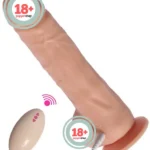 SHEQU Şarjlı Uzaktan Kumandalı Titreşimli Realistik Dildo 19 cm