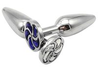 Steel Metal Jeweled Taşlı Çelik Anal Plug 11 cm