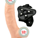 Belden Bağlamalı Realistik Dildo İçi Dolu 21 cm