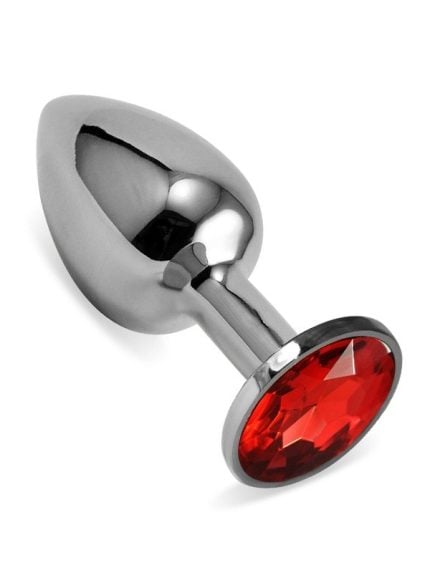 Steel Metal Jeweled Butt Plug Large