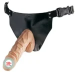 Superwoman Strap-on Latex Külotlu Belden Bağlamalı İçi Dolu Penis 18 cm