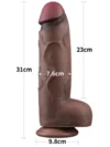 Lovetoy 12'' Dual Layered Silicone Cock XXL 31 cm