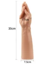 Lovetoy 13.5" King Size Realistic Magic Hand El Dildo 35 cm