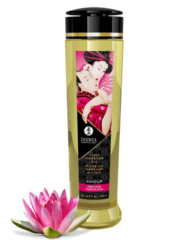Shunga Erotic Massage Oil Sweet Lotus Çiçeği 240 ml