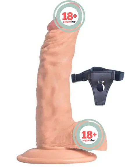 NOXXX Belden Bağlamalı İçi Dolu Realistik Penis 18 cm