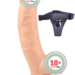 NOXXX Belden Bağlamalı Realistik Dildo İçi Dolu 21 cm