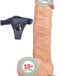 NOXXX İçi Dolu Belden Bağlamalı Realistik Penis 20 cm