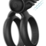 Çift Halkalı Klitoris Uyarıcılı Titreşimli Penis Halkası